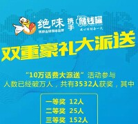 储钱罐联手绝味鸭脖微信抽奖送5-100元手机话费（共10万元） <font color=#ff0000>2015年6月3日结束</font>