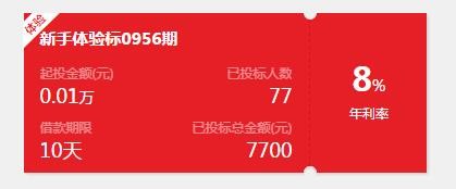 微金所新注册体验10天新手标100%送14元支付宝现金（可提现）