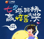广发微管家关注七夕搭鹊桥抽奖送总额1万个微信红包奖励