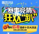 博时基金奥运赛事竞猜每天12点送4000份微信红包奖励