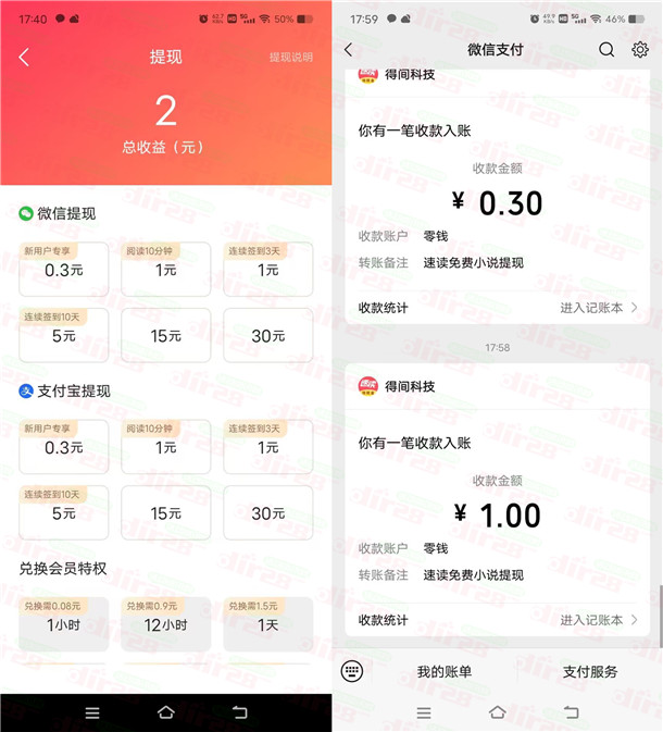 速读免费小说听10分钟小说领取1.3元微信红包！亲测秒推